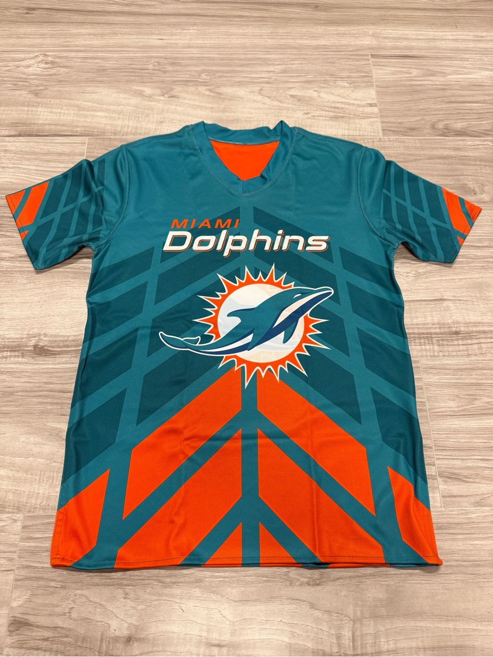 NFL Miami Dolphins Flag Football Jersey Youth Large Reversible New